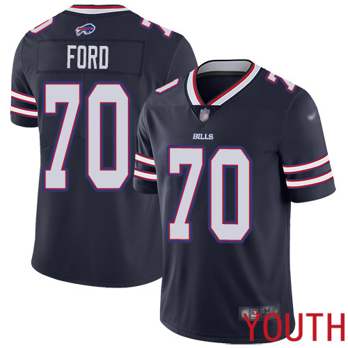 Youth Buffalo Bills 70 Cody Ford Limited Navy Blue Inverted Legend NFL Jersey